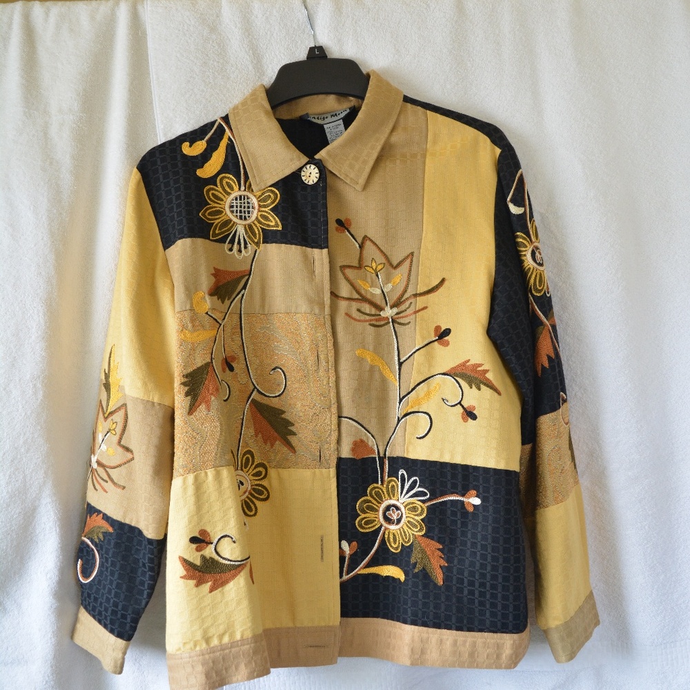 Indigo Moon Patchwork Jacket